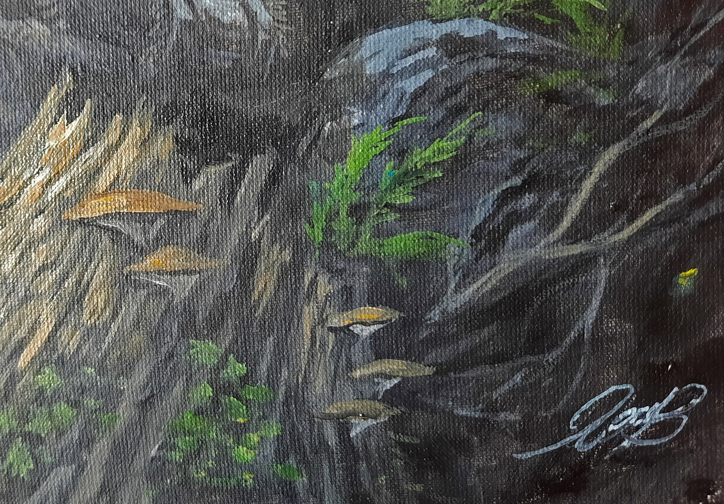 Original oil painting The Giant's Toe