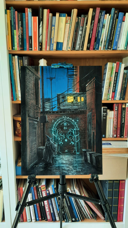 Wizard in New York back alley