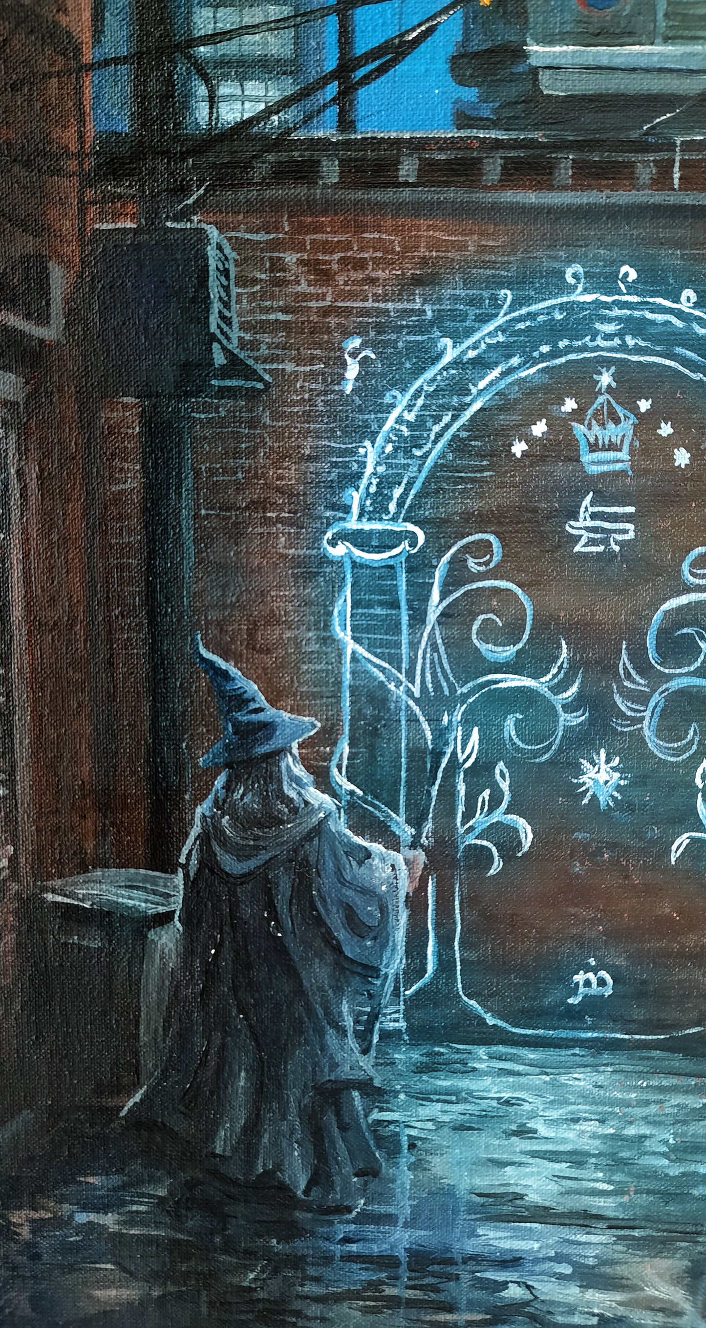 Wizard in New York back alley