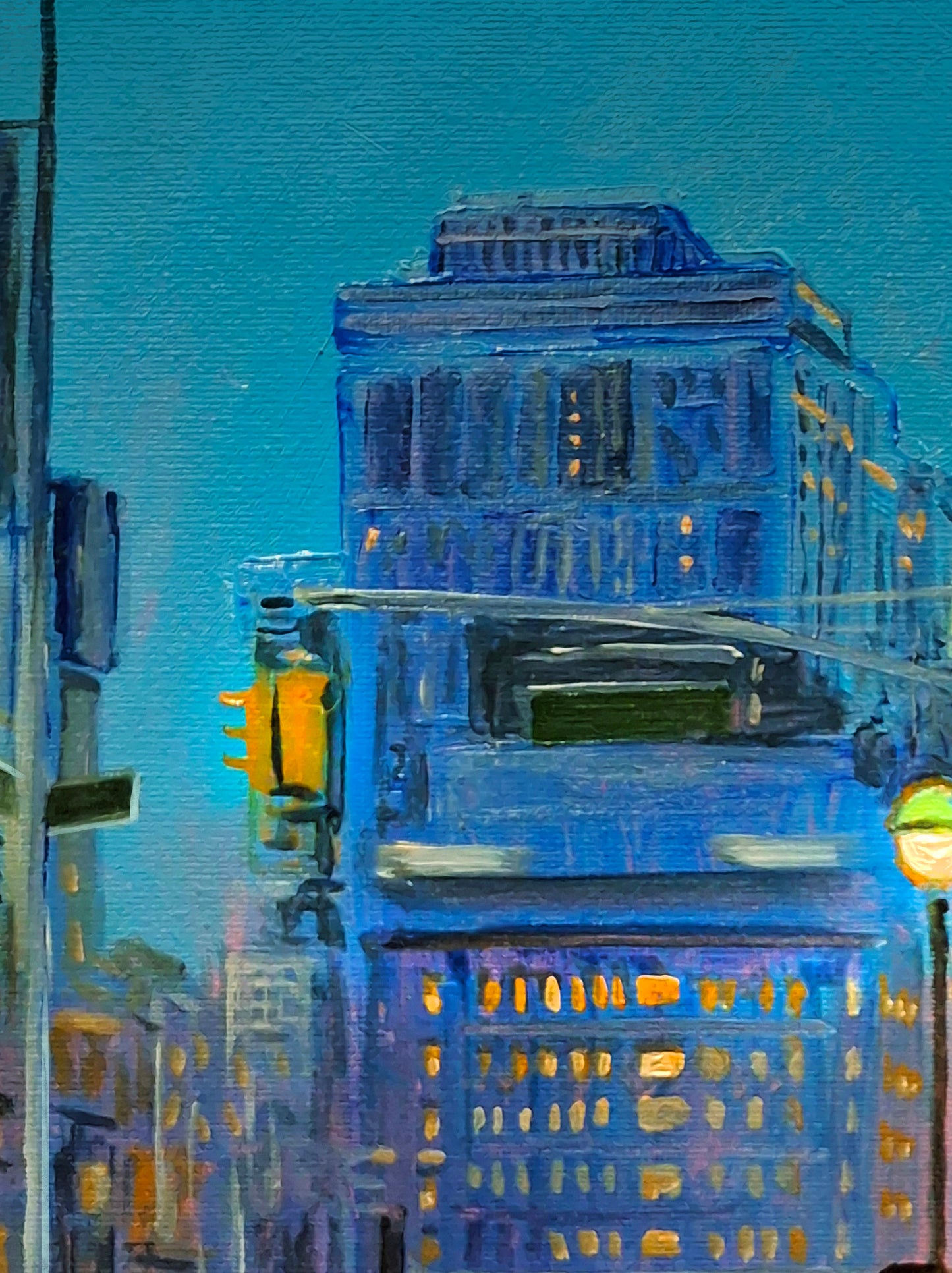Original oil painting Entering Realm of the Dead