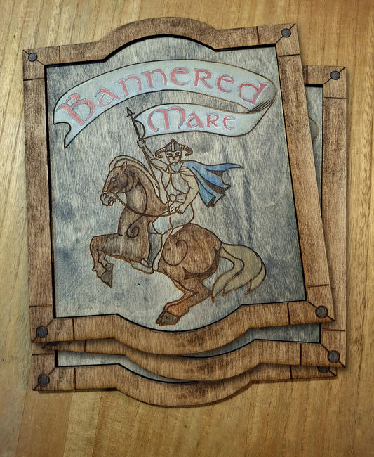 Bannered Mare Tavern sign